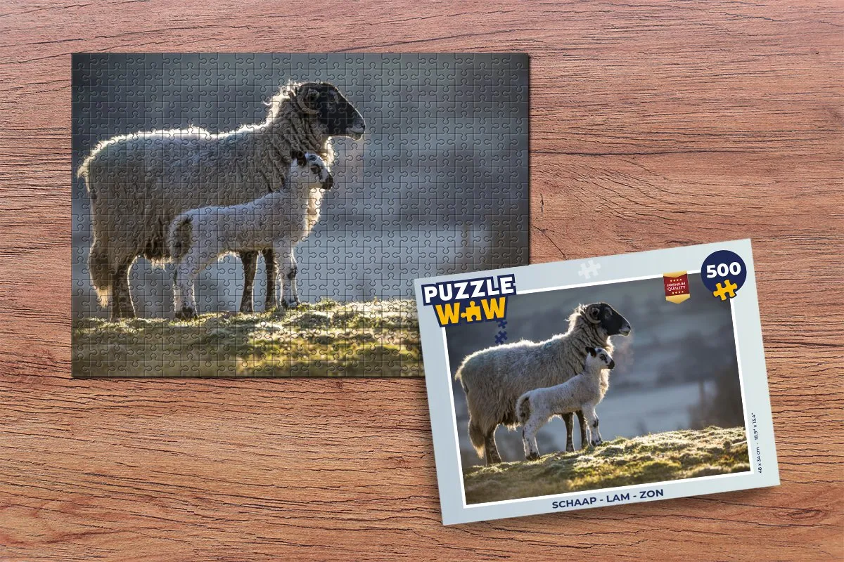 PuzzleWow Lam Zon Legpuzzel 500 Stuks - Multicolor
