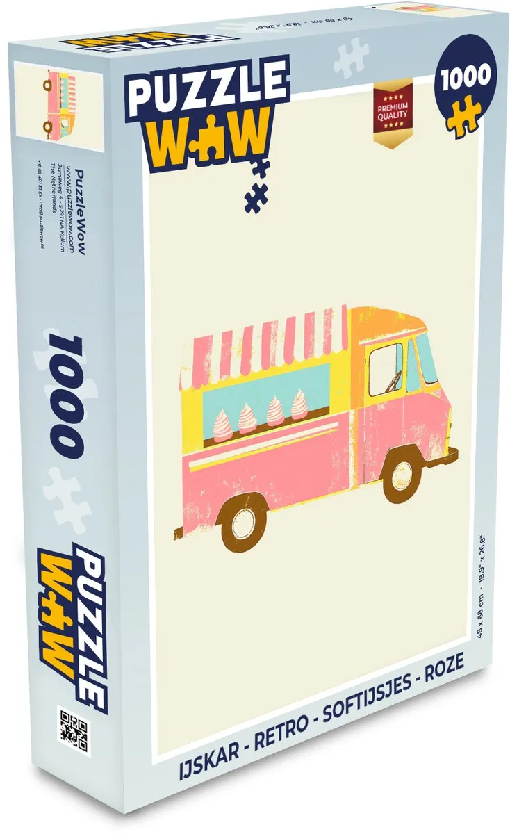 PuzzleWow Retro IJskar Legpuzzel 1000 Stuks