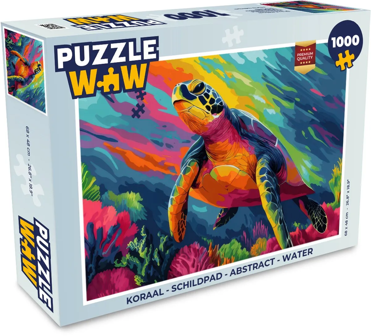 PuzzleWow Schildpad Legpuzzel 1000 Stuks