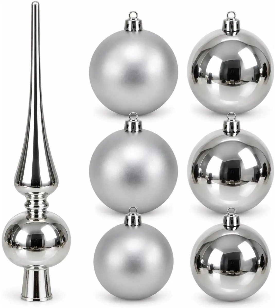 Decoris Kerstboomdecoratie zilver