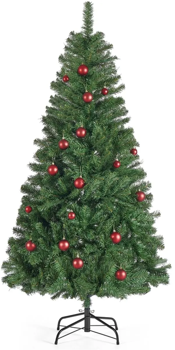 Kunstkerstboom met metalen standaard