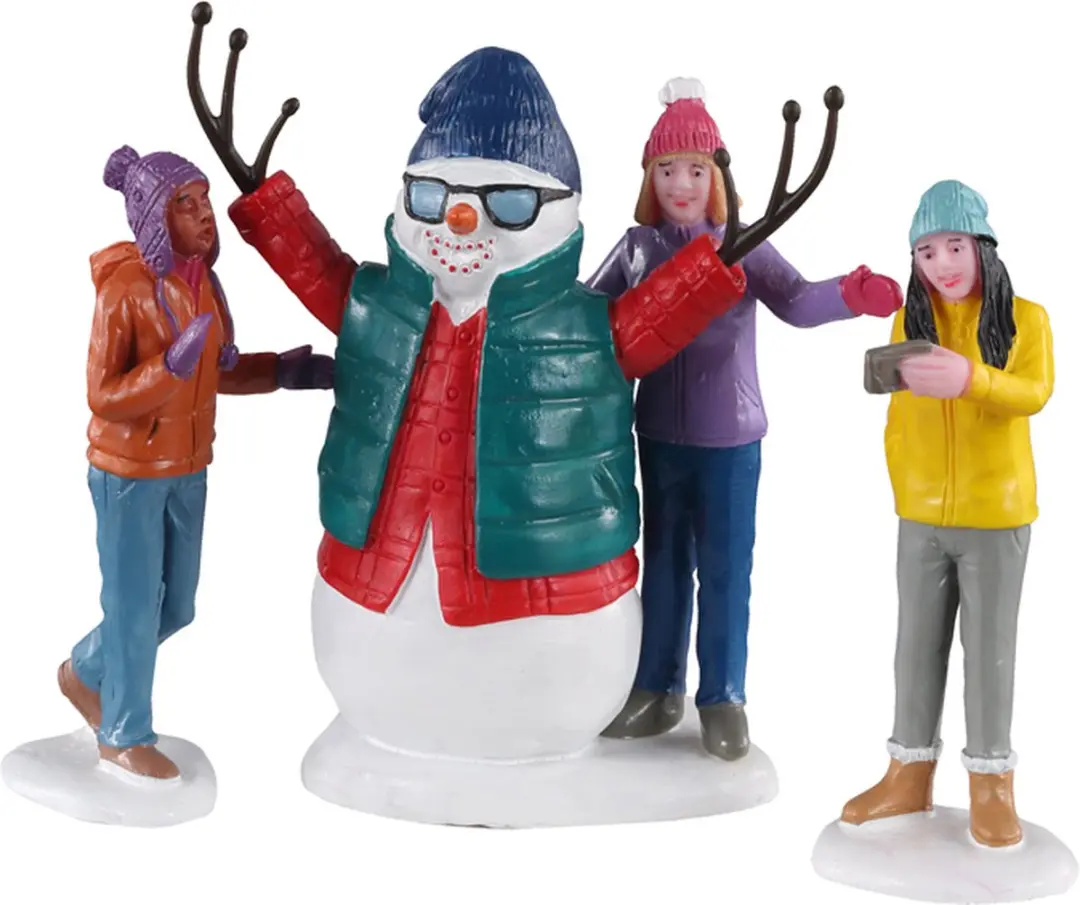 Lemax Snowman Selfie-Set 3 Kersthuisjes