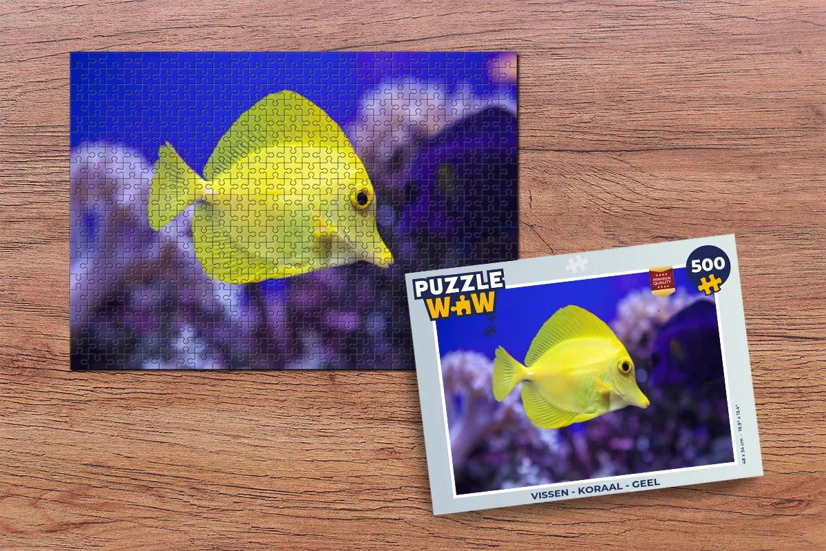 PuzzleWow Vissen Koraal Legpuzzel 500 Stuks - Multicolor