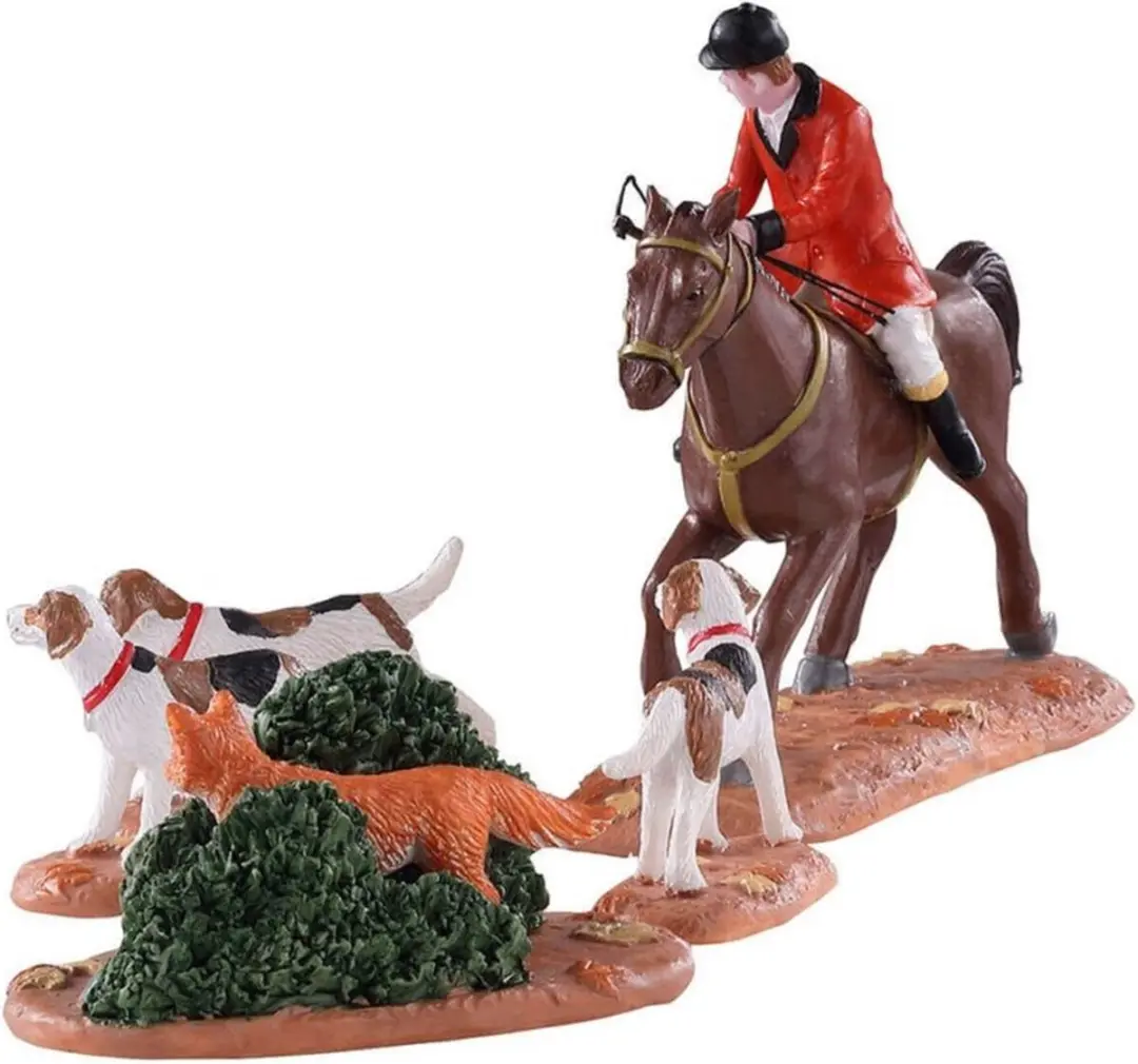 Lemax Fox Hunt Kersthuisjes Set - 5 Stuks - Neutraal