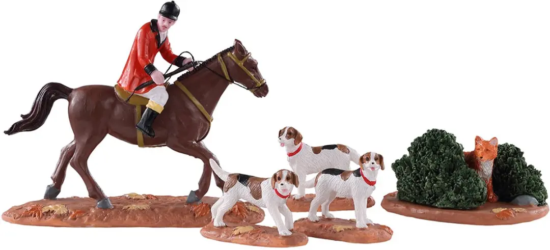 Lemax Fox Hunt Kersthuisjes Set