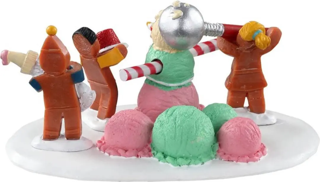 Lemax Triple Scoop Snowman Kersthuisje - Neutraal