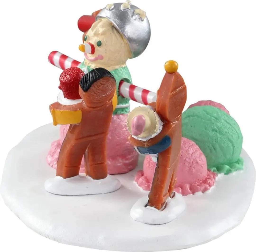 Lemax Triple Scoop Snowman Kersthuisje - Neutraal