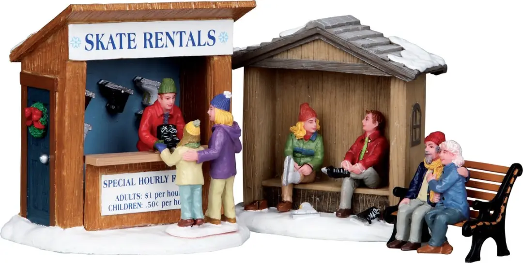 Lemax Kerstdorp Skate Rentals