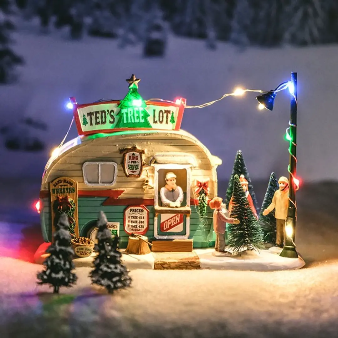 Lemax Ted's Tree Lot Verlichte Figuur - Exclusief Adapter