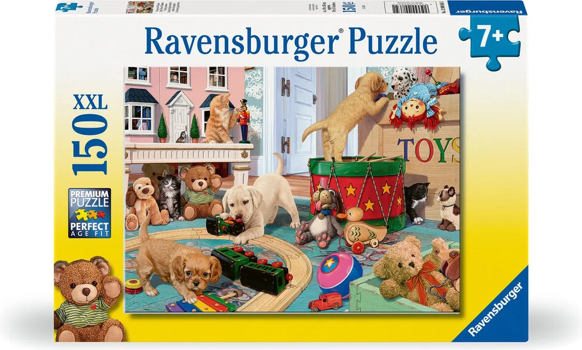 Ravensburger Puppies Playtime Legpuzzel 150 XXL Stuks - Multicolor