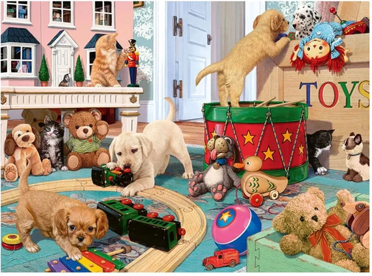 Ravensburger Puppies Playtime Legpuzzel 150 XXL Stuks - Multicolor