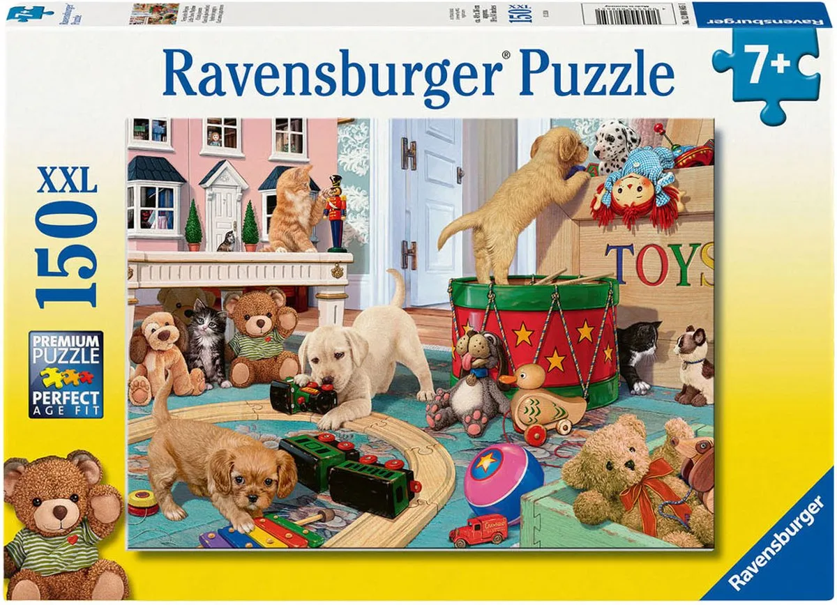 Ravensburger Puppies Playtime Legpuzzel 150 XXL Stuks - Multicolor
