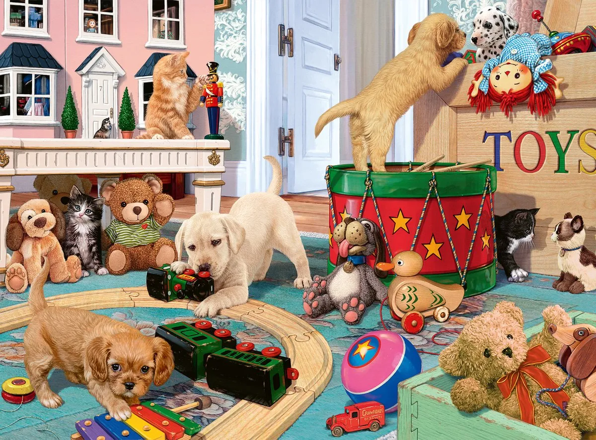 Ravensburger Puppies Playtime Legpuzzel 150 XXL Stuks - Multicolor