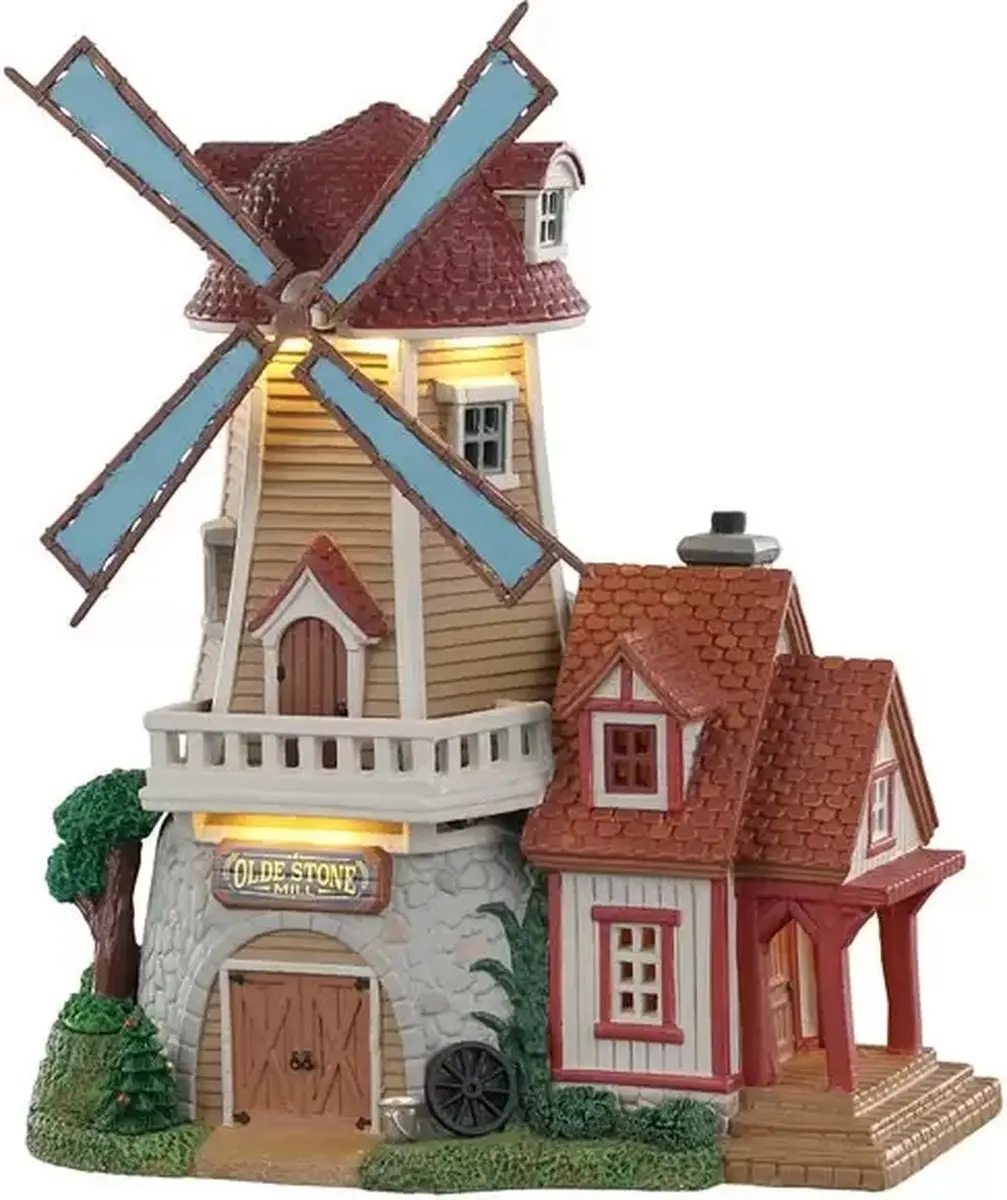 Lemax Olde Stone Mill Verlicht Gebouw - Met Animatie