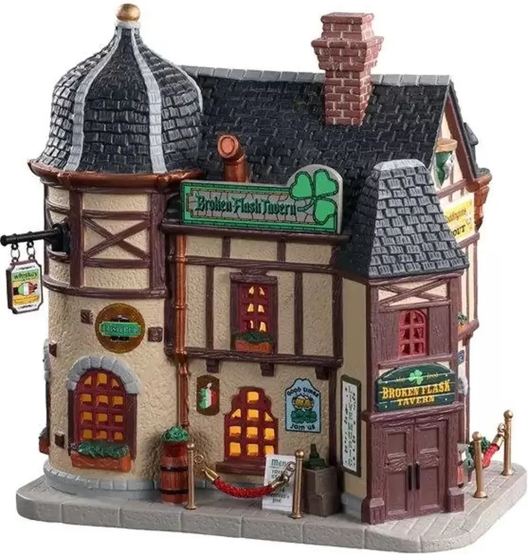 Lemax Broken Flask Tavern B/o LED