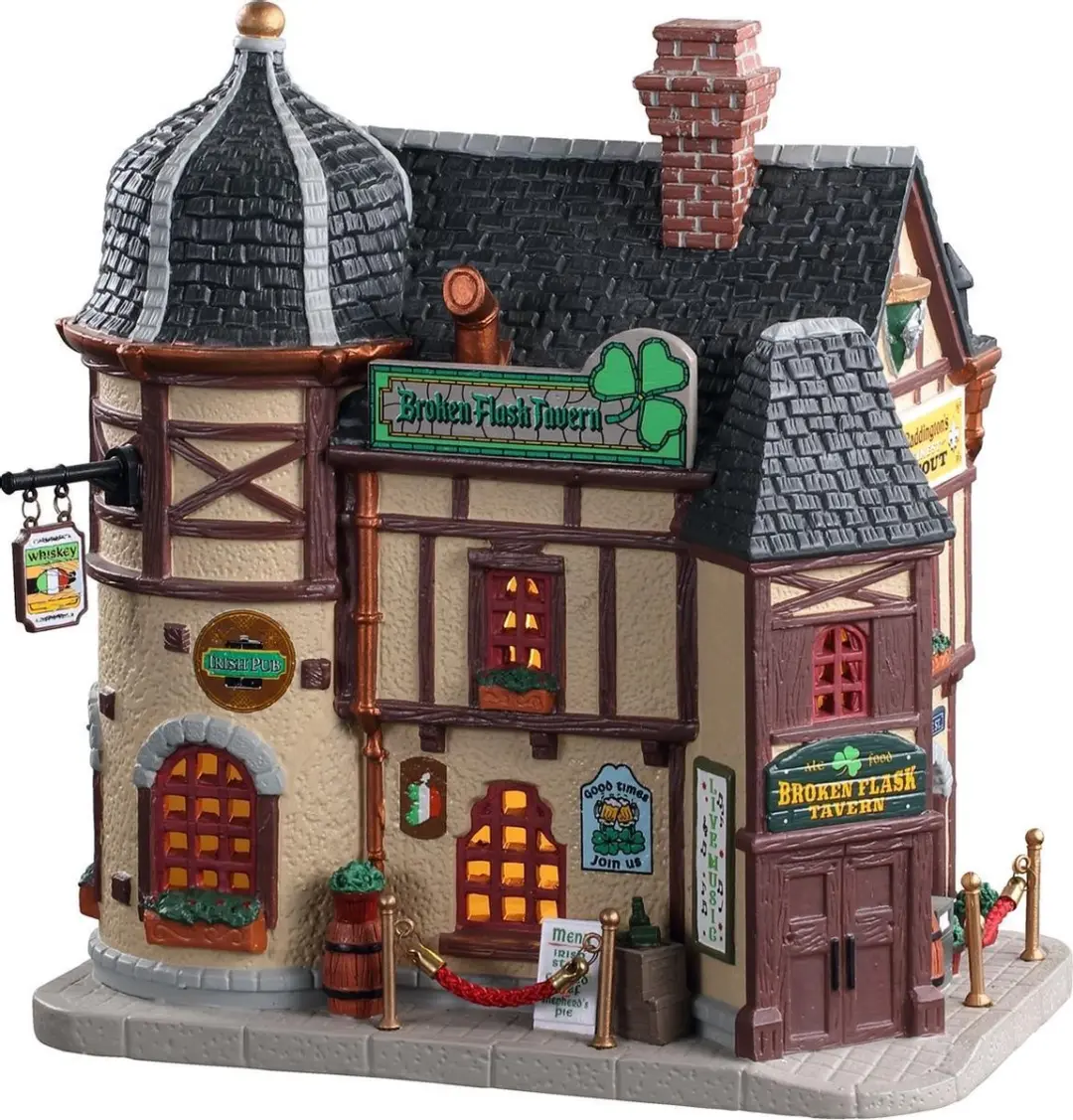 Lemax Broken Flask Tavern B/o LED