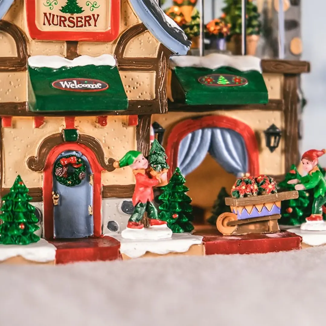 Lemax North Pole Nursery Verlicht Gebouw - Exclusief Adapter
