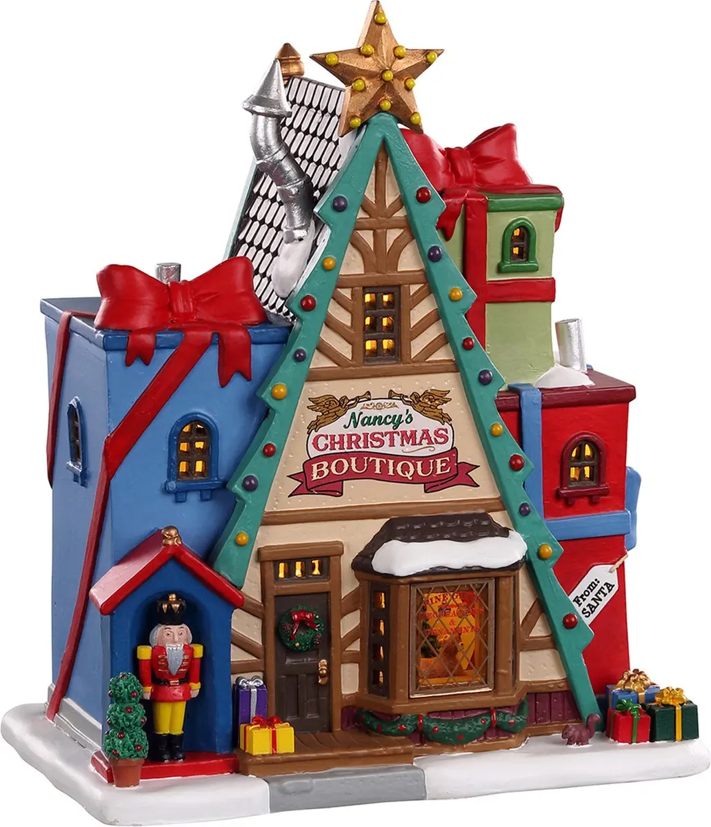 Lemax Nancy's Christmas Boutique Verlicht Gebouw