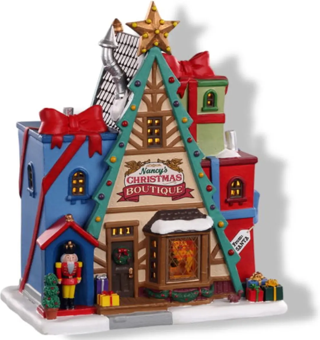 Lemax Nancy's Christmas Boutique Verlicht Gebouw - Neutraal