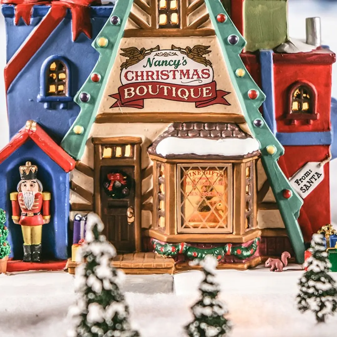 Lemax Nancy's Christmas Boutique Verlicht Gebouw - Neutraal