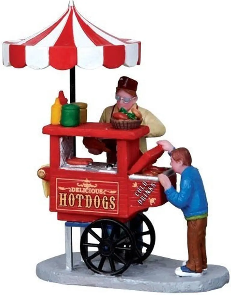 Lemax Hot Dog Cart - Kersthuisjes & Kerstdorpen - Zilver