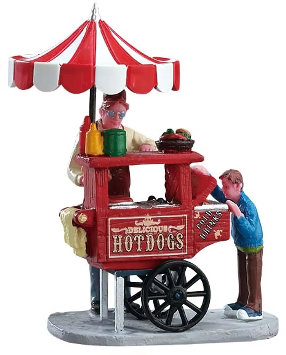 Lemax Hot Dog Cart