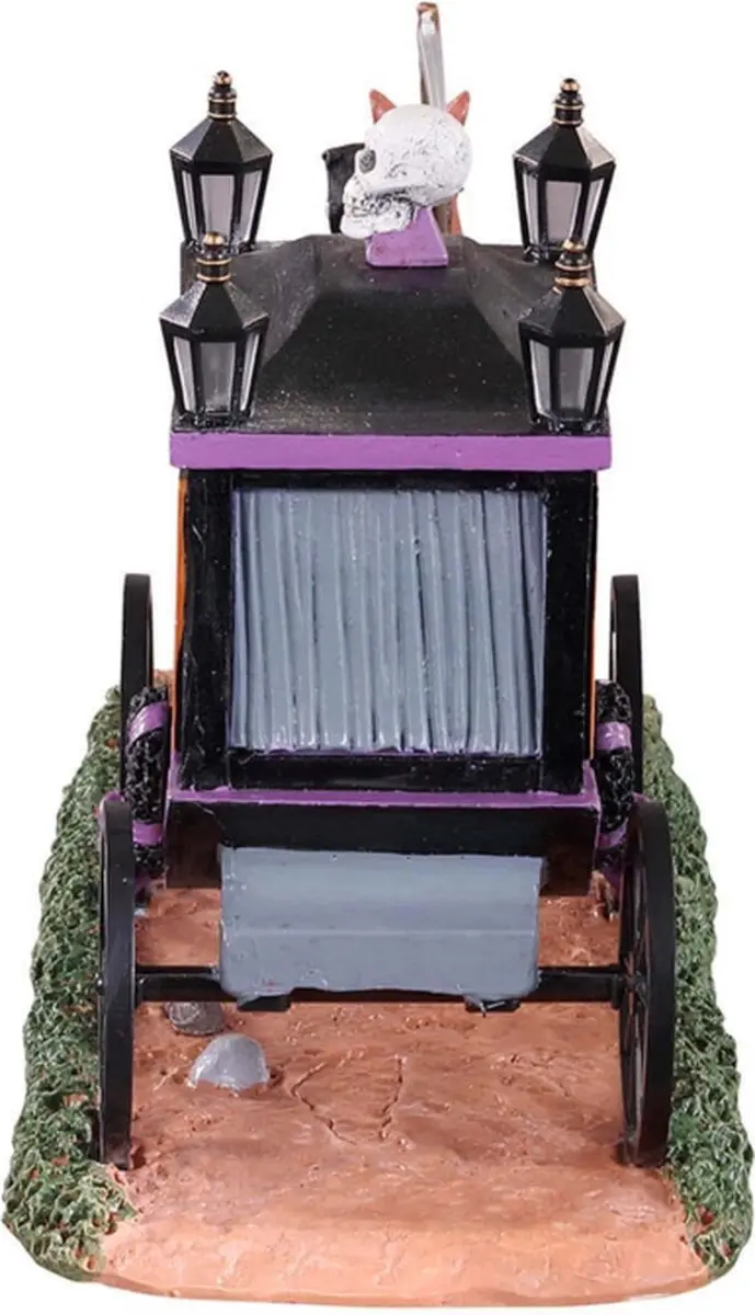 Lemax Spooky Victorian Hearse Kersthuisje - Multicolor