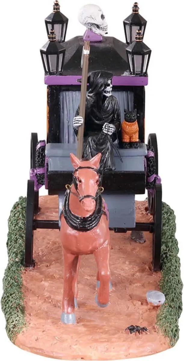 Lemax Spooky Victorian Hearse Kersthuisje - Multicolor