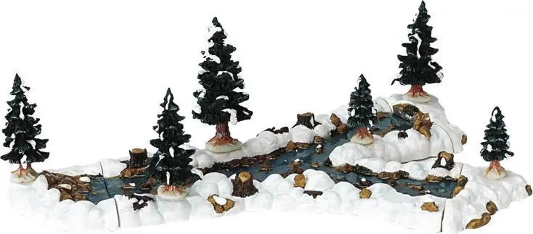 Lemax Mill Stream Fork Kersthuisjes & Kerstdorp