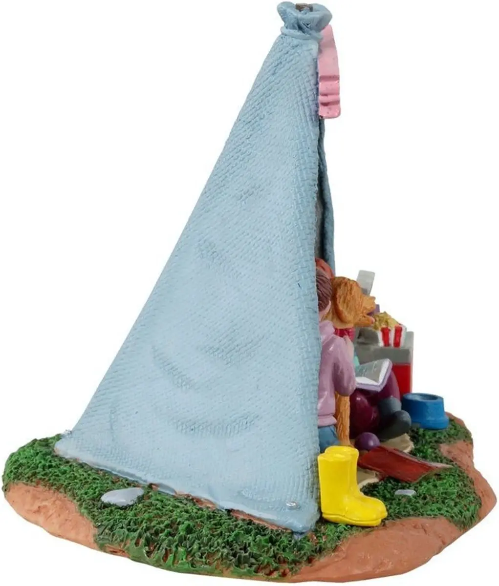 Lemax Girls Backyard Camping Kersthuisje - Neutraal