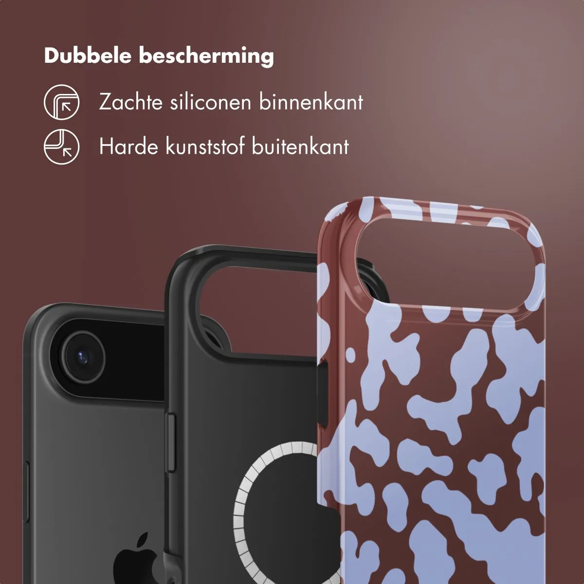 Selencia Hoesje iPhone 17 Air MagSafe Moo'd Lavender Glow