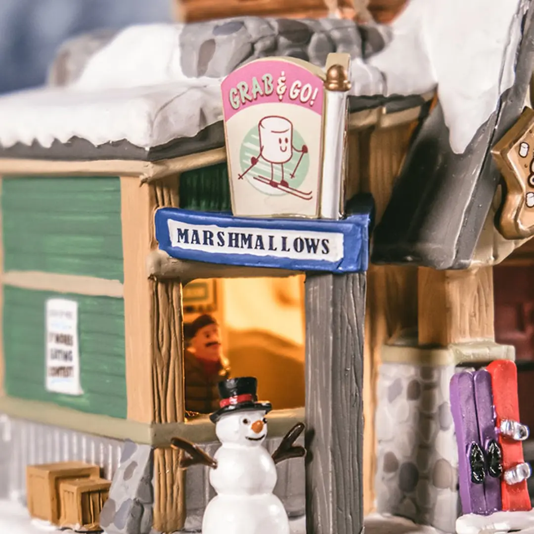 Lemax S'mores & Snow B/o Led Kersthuisjes