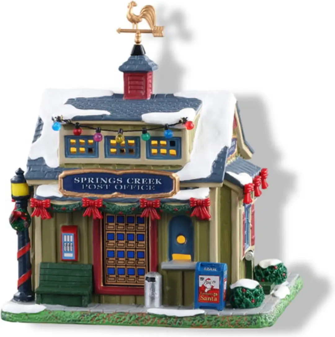 Lemax Springs Creek Post Office Verlicht Gebouw - Neutral