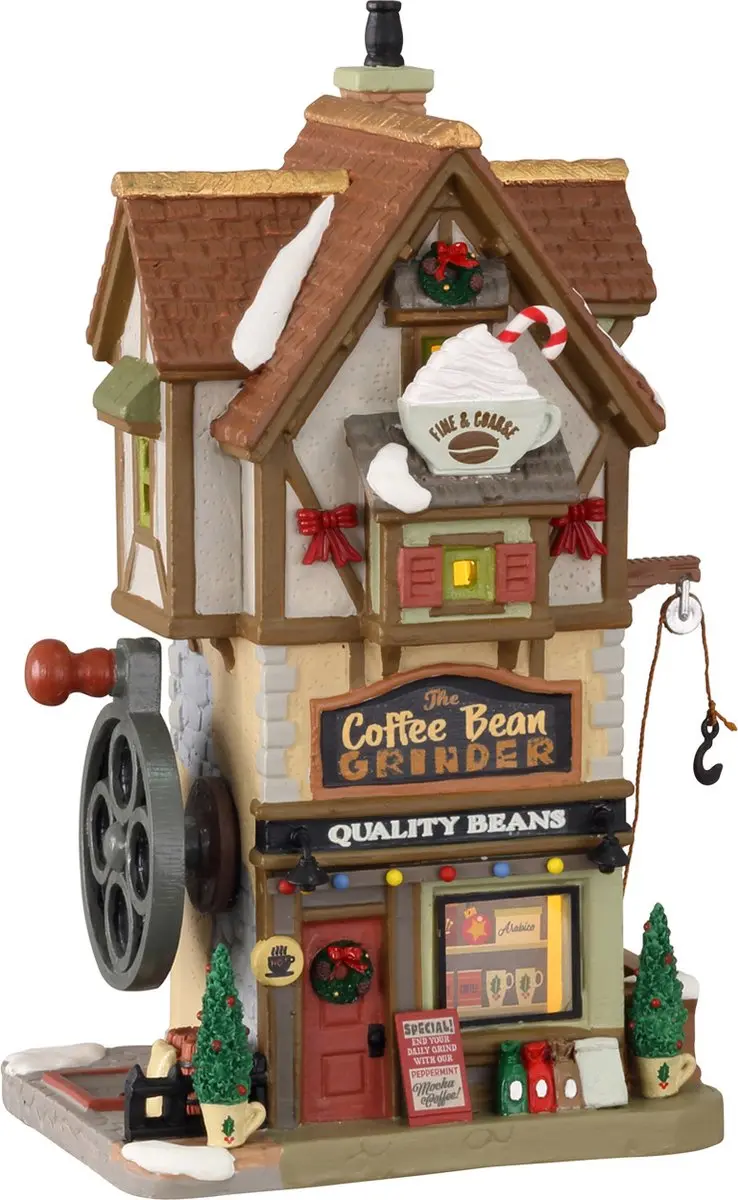 Lemax The Coffee Bean Grinder Verlicht Gebouw