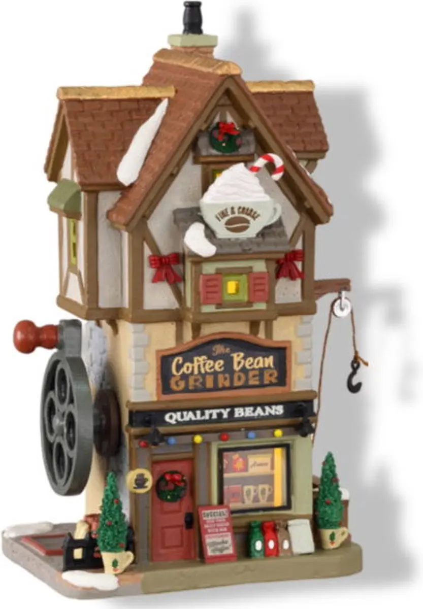 Lemax The Coffee Bean Grinder Verlicht Gebouw - Neutraal