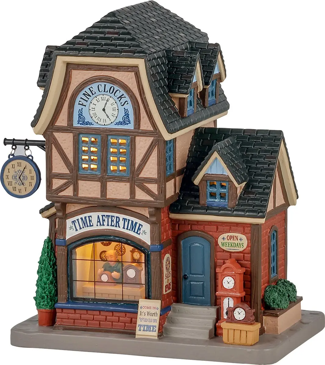 Lemax Time After Time Verlicht Gebouw