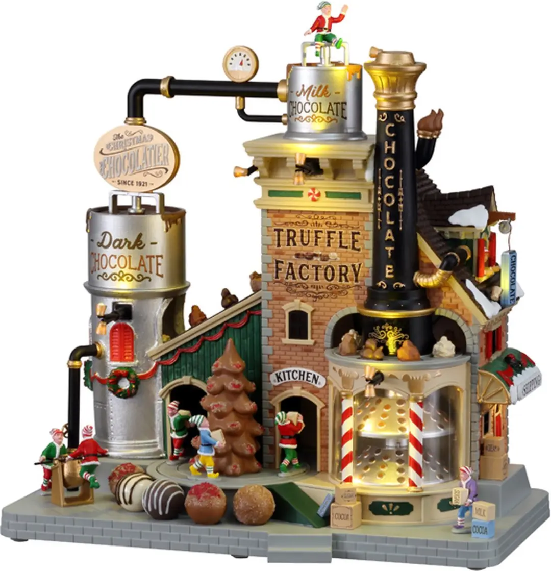 Lemax The Christmas Chocolatier Truffle Factory Verlichte Attractie