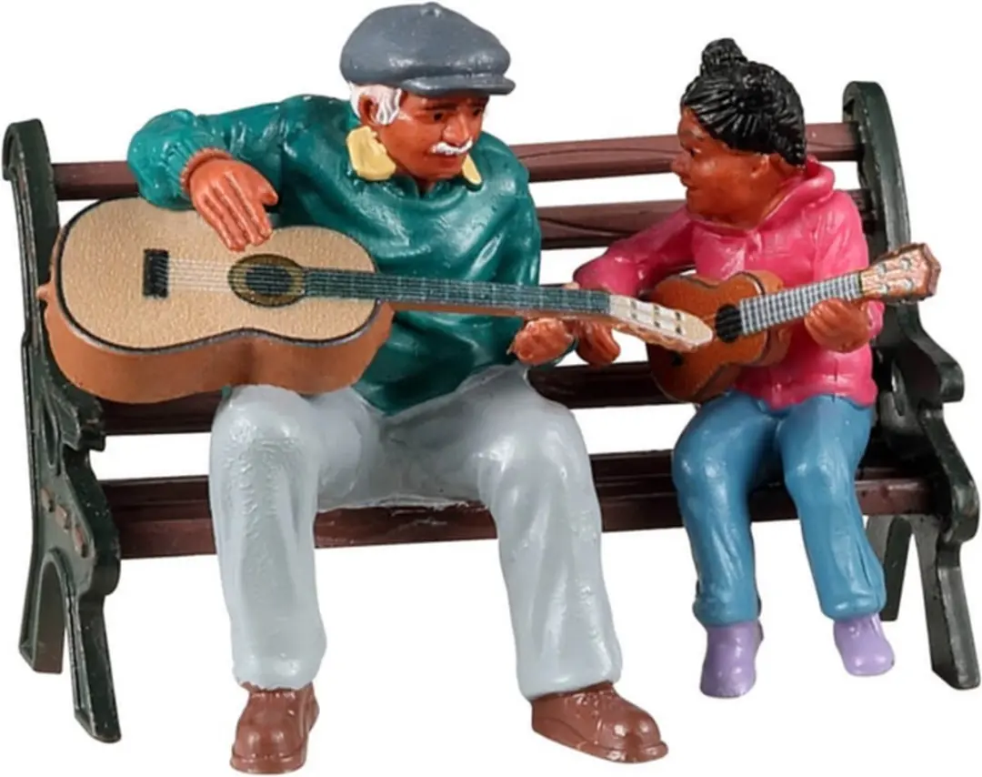 Lemax The Music Lesson Kersthuisje - Groen
