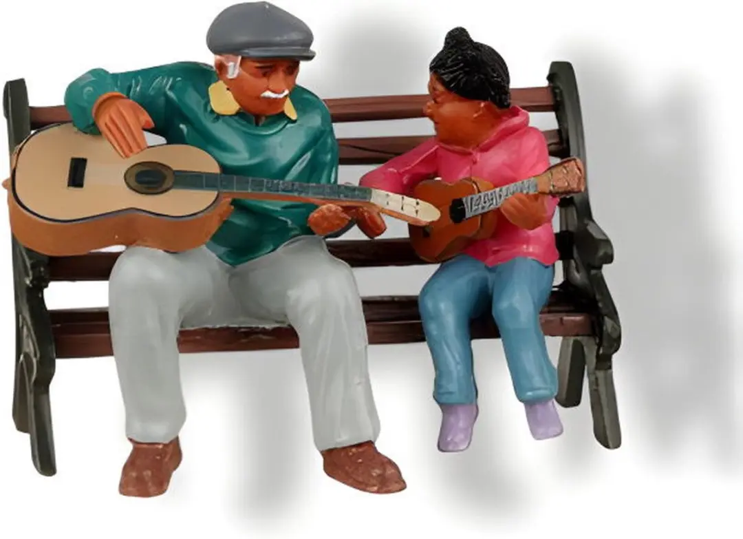 Lemax The Music Lesson Kersthuisje - Groen