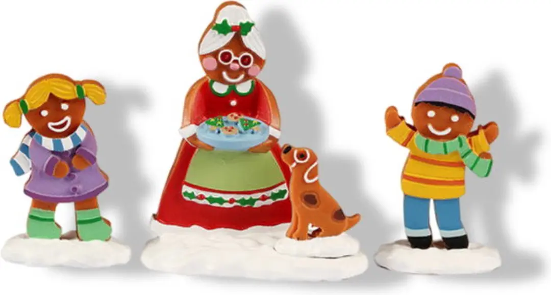 Lemax Mrs. Claus And Cookies Kerstdecoratie - 3 Stuks - Mix
