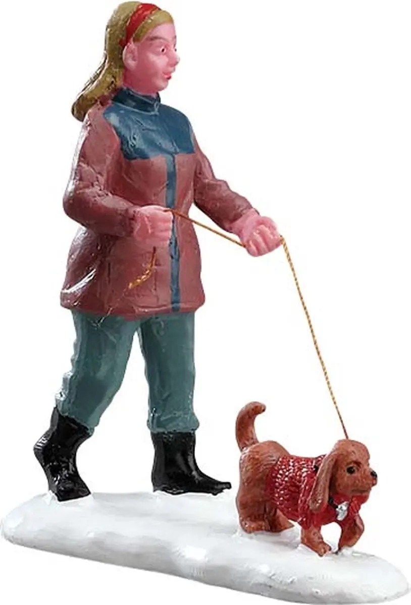 Lemax Strolling with Pooch
