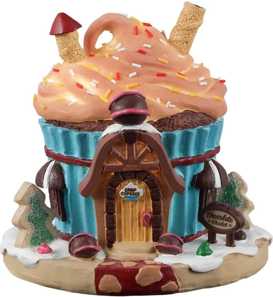 Lemax Chocolate Chalet Kersthuisje - 3 Stuks