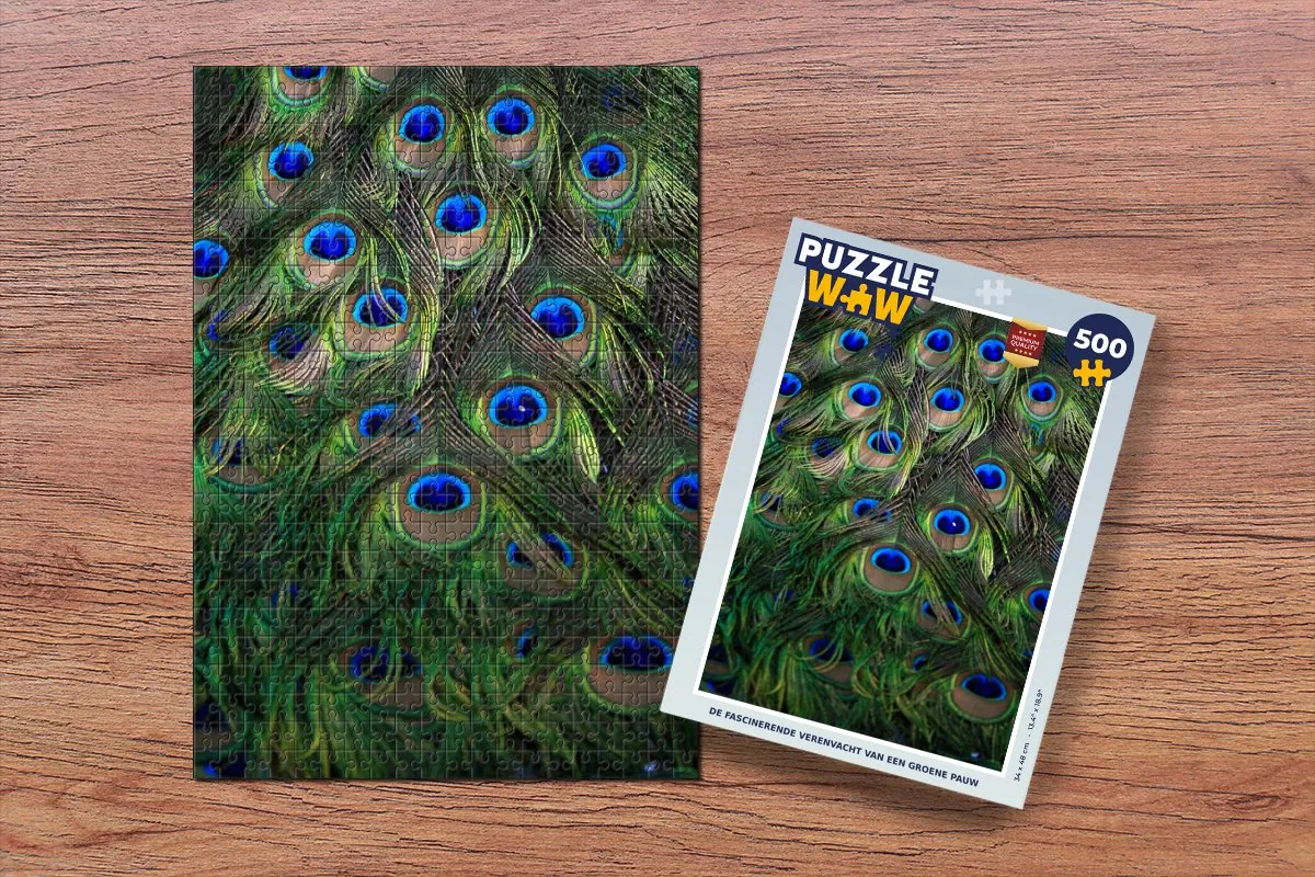 PuzzleWow Veren - Ogen Blauw Legpuzzel 500 Stuks