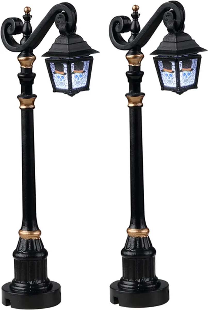 Lemax Skeleton Deco Lamp Set 2 Stuks