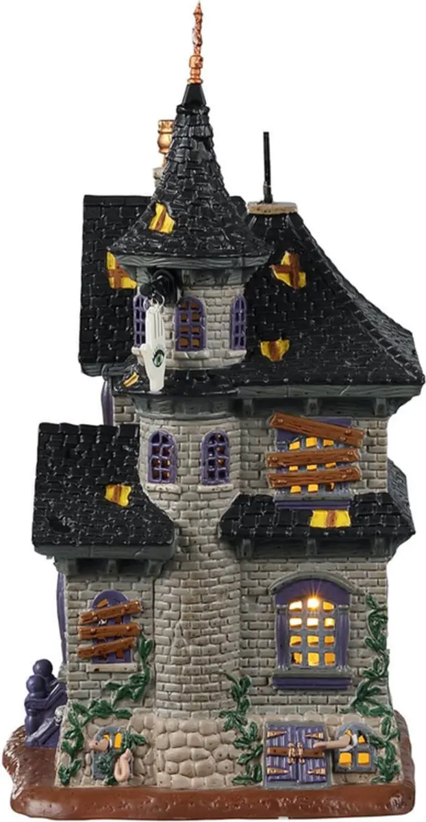 Lemax Spooky Town The Future Looks Dark - Paars/Zwart/Grijs