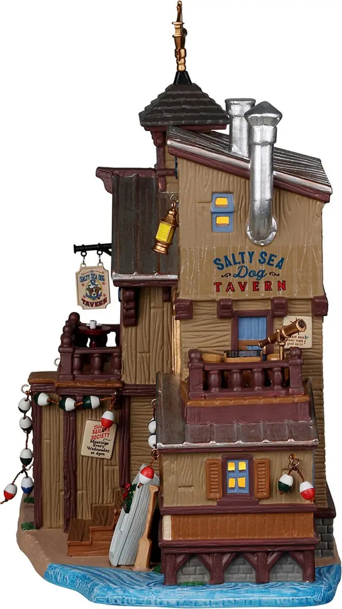 Lemax The Salty Sea Dog Tavern Kersthuisje - Mix