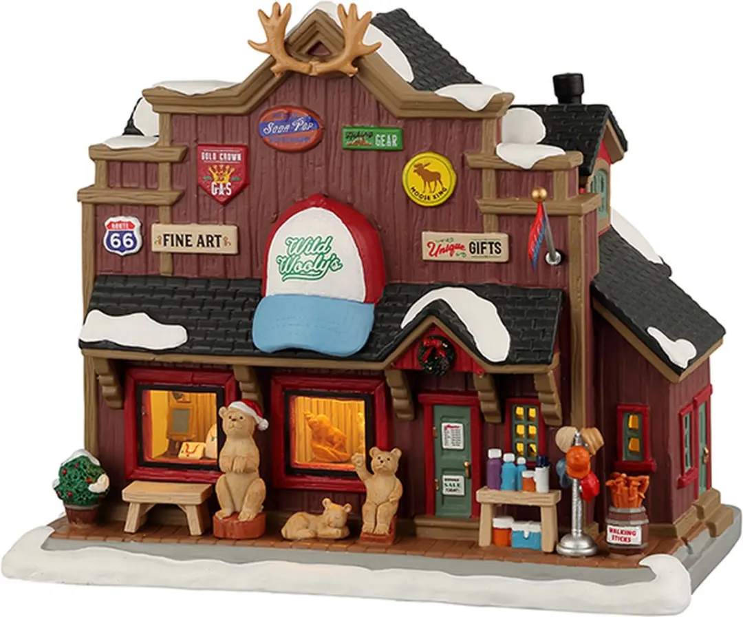 Lemax Wild Wooly's Gift Shop Kersthuisje