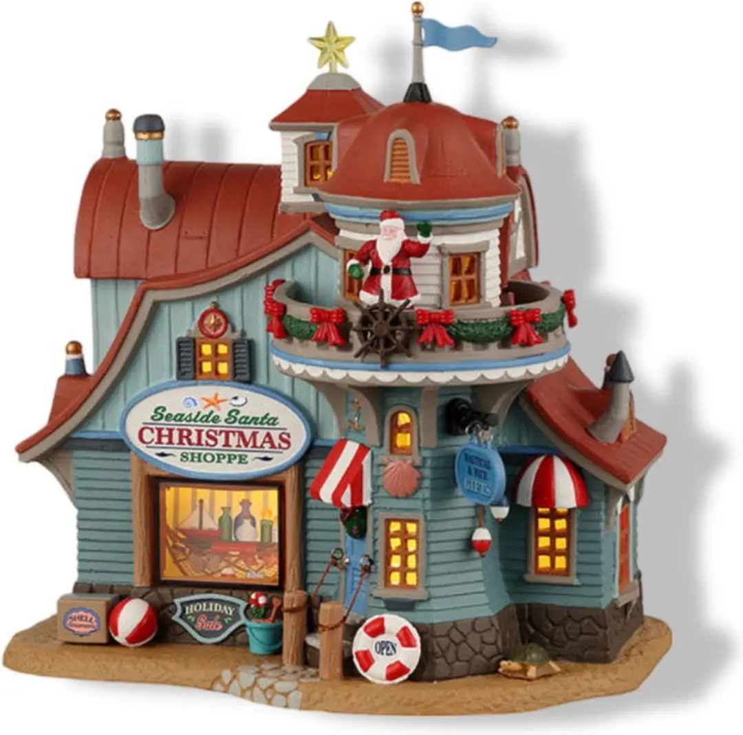 Lemax Seaside Santa Xmas Shoppe Kersthuisjes & Kerstdorpen - Mix