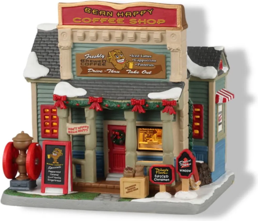 Lemax Bean Happy Coffee Shop Kersthuisjes & Kerstdorpen - Mix