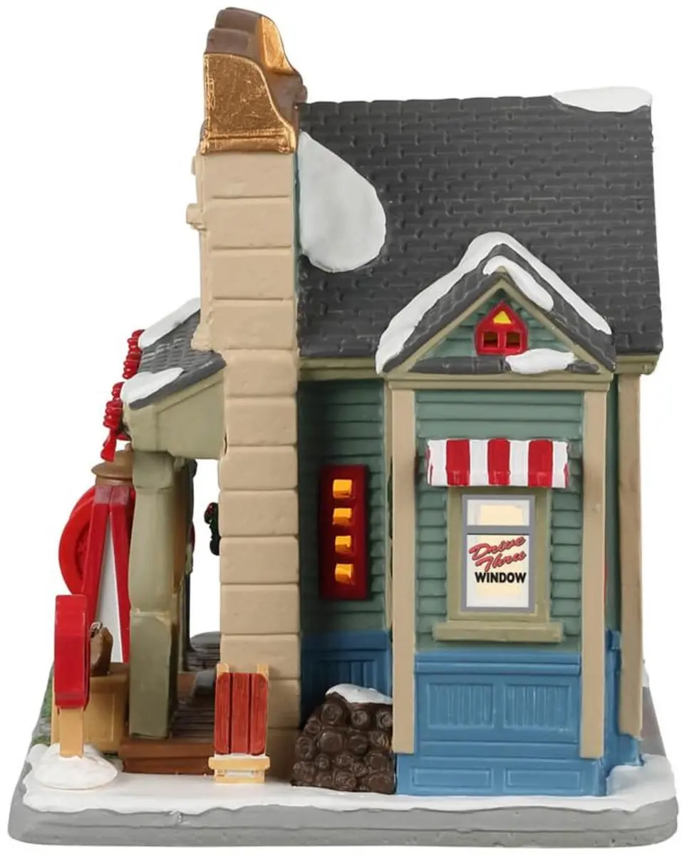 Lemax Bean Happy Coffee Shop Kersthuisjes & Kerstdorpen - Mix - afbeelding 6 van 6